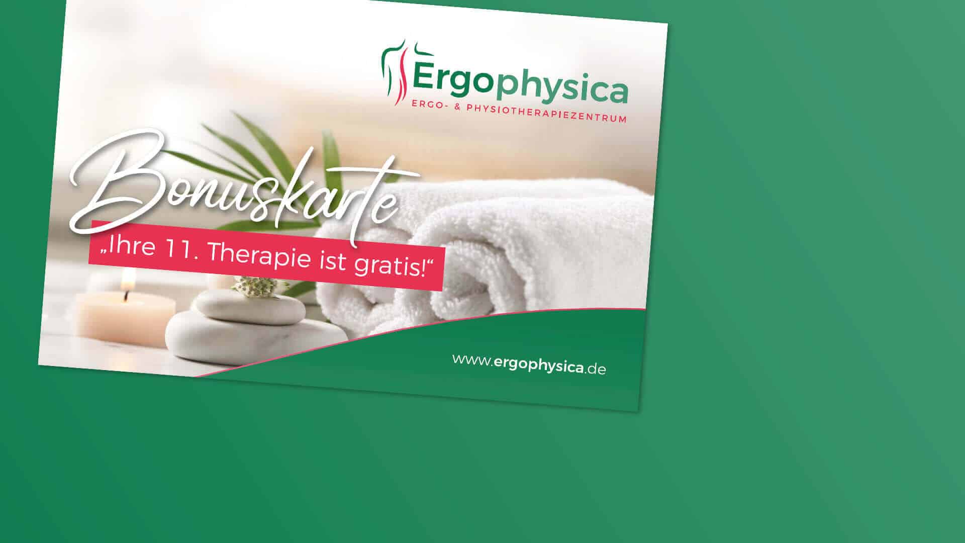 Gutschein für kostenlose 11. Therapiewoche bei Ergophysica in Deutschland.